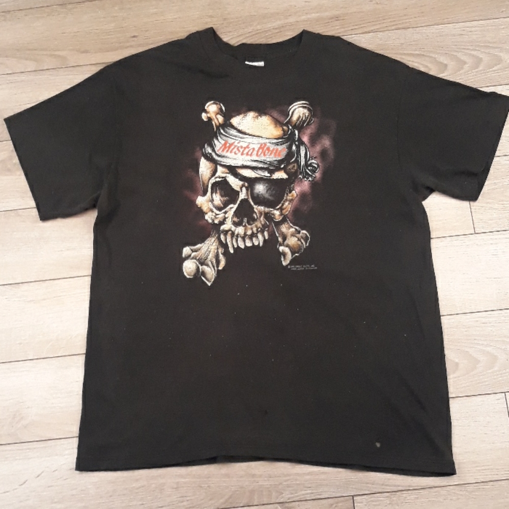 GREAT WHITE Mista Bone Rock Band Cotton Mens T‎ Shirt L VTG RARE 80s